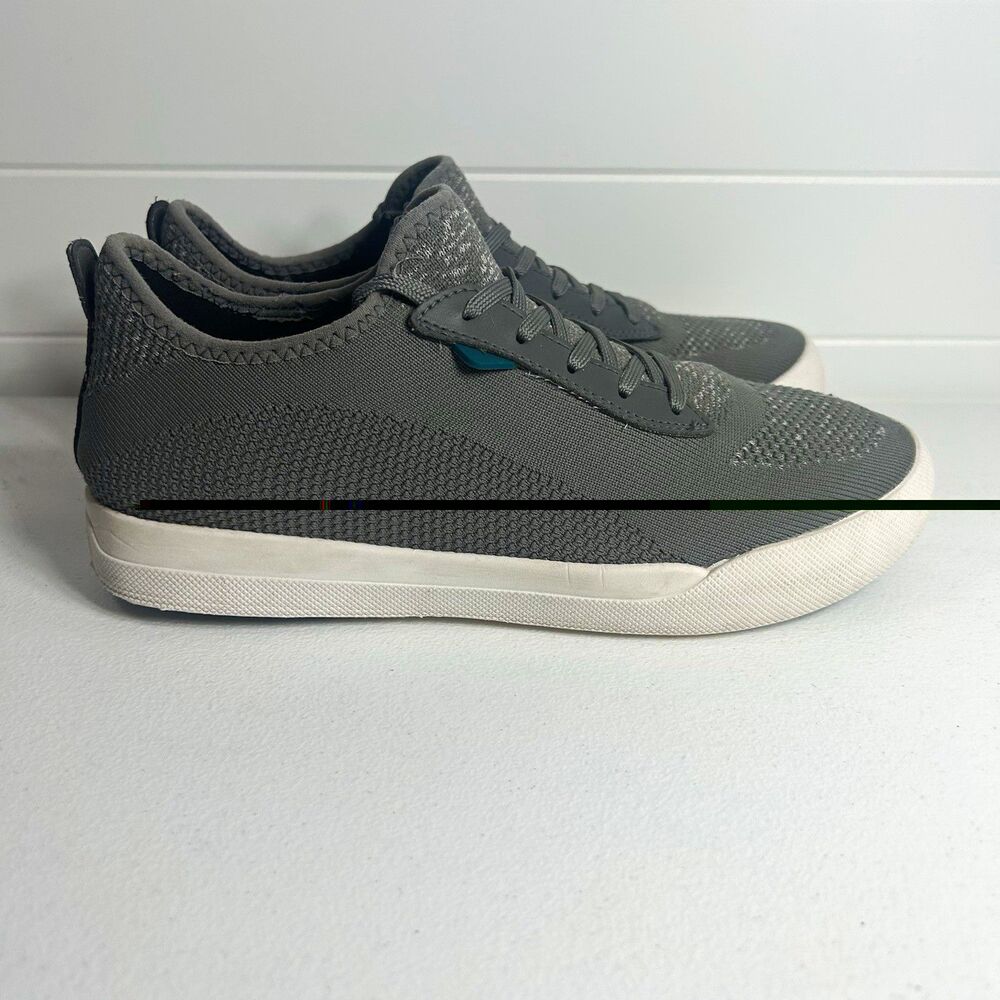 Vessi Weekend Men’s Size 8 Gray Low Top Lace-Up Athletic Sneakers Synthetic